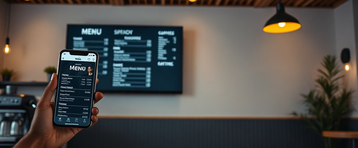 Ψηφιακό μενού σε κινητό, tablet και τηλεόραση — Waitex